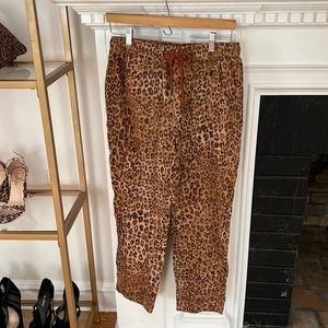 Never worn Anthropologie Leopard Pants